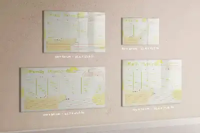 Lavagna magnetica per scrivere pianificatore familiare
