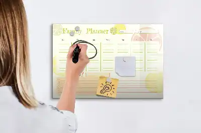 Lavagna magnetica per scrivere pianificatore familiare