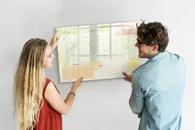 Lavagna magnetica per scrivere pianificatore familiare