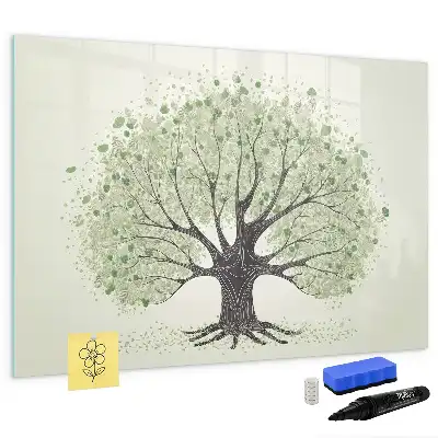 Lavagna magnetica per disegnare modello grande albero della natura