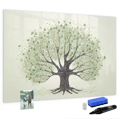 Lavagna magnetica per disegnare modello grande albero della natura