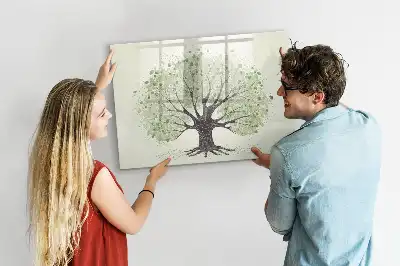 Lavagna magnetica per disegnare modello grande albero della natura