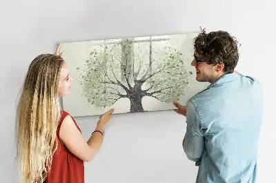 Lavagna magnetica per disegnare modello grande albero della natura