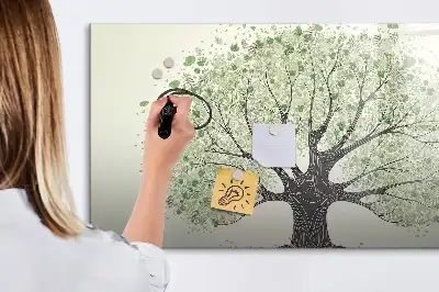 Lavagna magnetica per disegnare modello grande albero della natura