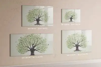 Lavagna magnetica per disegnare modello grande albero della natura