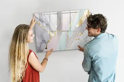 Lavagna magnetica per disegnare con motivo marmorizzato