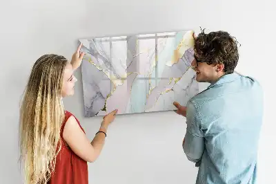 Lavagna magnetica per disegnare con motivo marmorizzato