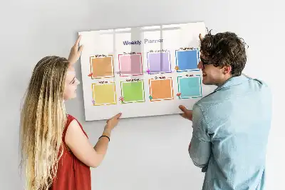 Lavagna magnetica per disegnare pianificatore settimanale