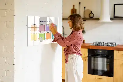 Lavagna magnetica per disegnare pianificatore settimanale