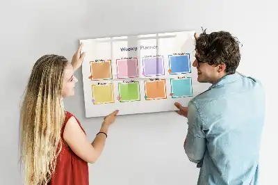 Lavagna magnetica per disegnare pianificatore settimanale