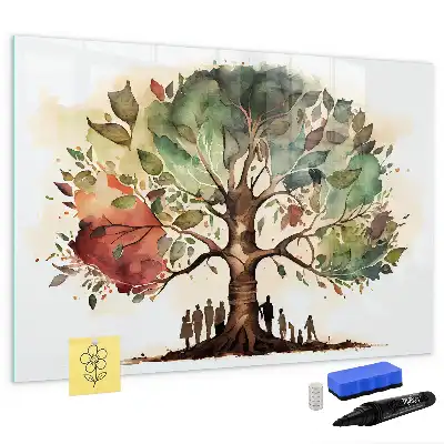 Lavagna magnetica per disegnare a forma di albero genealogico