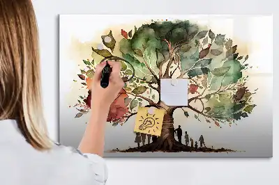 Lavagna magnetica per disegnare a forma di albero genealogico