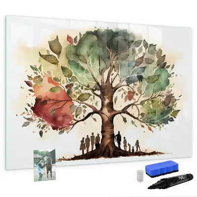 Lavagna magnetica per disegnare a forma di albero genealogico