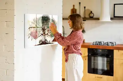 Lavagna magnetica per disegnare a forma di albero genealogico
