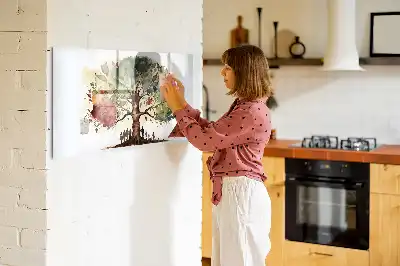 Lavagna magnetica per disegnare a forma di albero genealogico