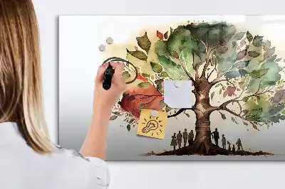 Lavagna magnetica per disegnare a forma di albero genealogico