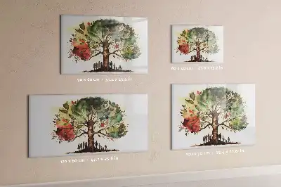 Lavagna magnetica per disegnare a forma di albero genealogico