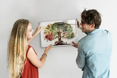 Lavagna magnetica per disegnare a forma di albero genealogico