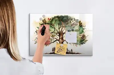 Lavagna magnetica per disegnare a forma di albero genealogico