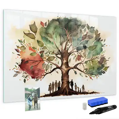 Lavagna magnetica per disegnare a forma di albero genealogico