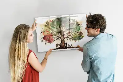 Lavagna magnetica per disegnare a forma di albero genealogico