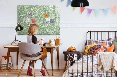 Lavagna magnetica per scrivere motivo con foglie