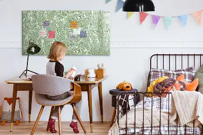 Lavagna magnetica per scrivere motivo con foglie