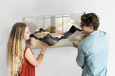Lavagna magnetica decorazione con stampa astratta di montagne