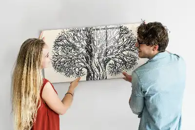 Lavagna magnetica grande modello a forma di albero della natura