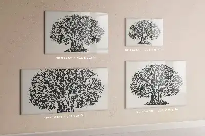 Lavagna magnetica grande modello a forma di albero della natura