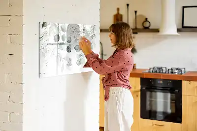 Lavagna magnetica per scrivere con piante rampicanti