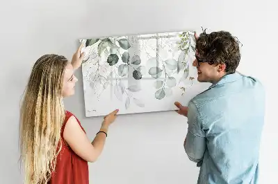 Lavagna magnetica per scrivere con piante rampicanti