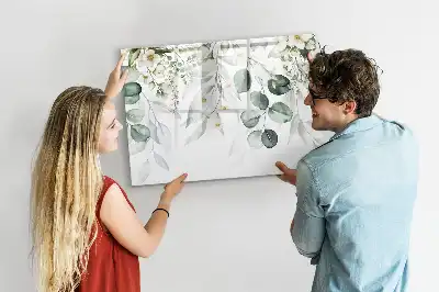 Lavagna magnetica con design piante della natura