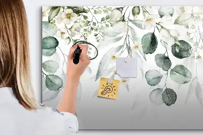 Lavagna magnetica con design piante della natura