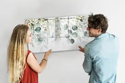 Lavagna magnetica con design piante della natura