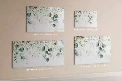 Lavagna magnetica con design piante della natura