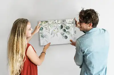Lavagna magnetica con design piante della natura