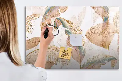 Lavagna magnetica per disegnare con motivo a foglie