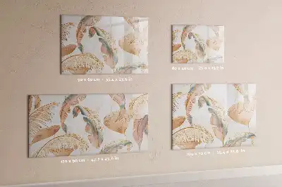 Lavagna magnetica per disegnare con motivo a foglie