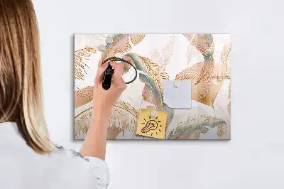 Lavagna magnetica per disegnare con motivo a foglie