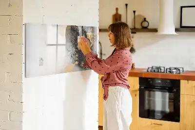 Lavagna magnetica con finitura effetto marmo