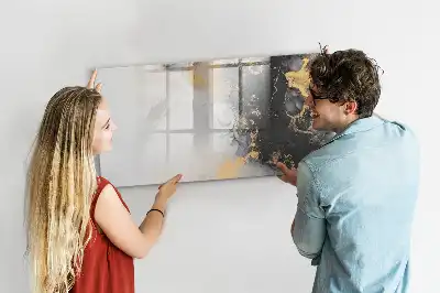 Lavagna magnetica con finitura effetto marmo
