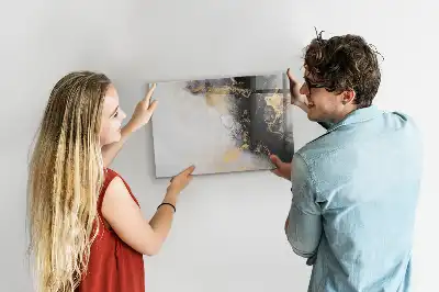 Lavagna magnetica con finitura effetto marmo