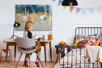 Lavagna magnetica per scrivere con motivo decorativo
