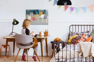 Lavagna magnetica per scrivere con motivo decorativo