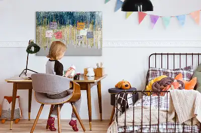Lavagna magnetica per scrivere con motivo decorativo