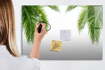 Lavagna magnetica per disegnare con motivo foglie di palma