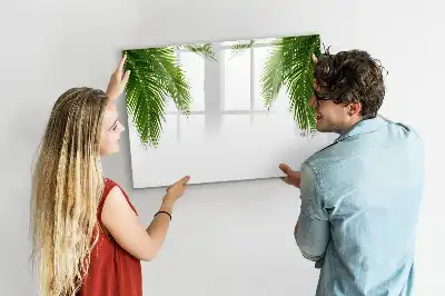 Lavagna magnetica per disegnare con motivo foglie di palma