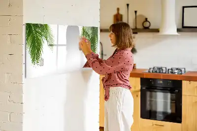 Lavagna magnetica per disegnare con motivo foglie di palma