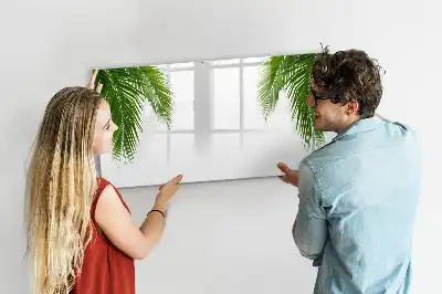 Lavagna magnetica per disegnare con motivo foglie di palma